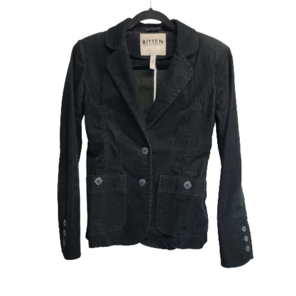Bitten Sarah Jessica Parker Black Corduroy Jacket